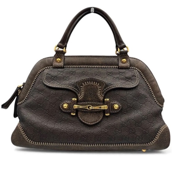 Gucci Dark Brown Leather Satchel - Picture 2 of 16